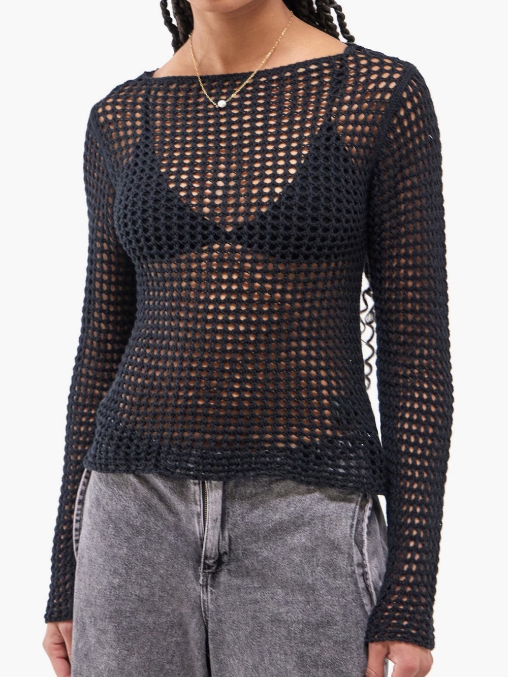 Urban Oufitters BDG Lattice Open Stitch
Cotton Sweater